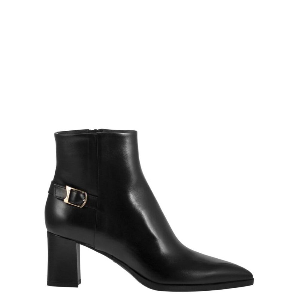 Santoni Women Elly65 - Leather Ankle Boots With Block Heel